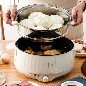 Electric Cooker 1.7L Small Rice Cooker 1-2 People Multicooker Household Non-stick Hot Pot Electric Steamer Cooking Appliances