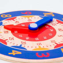 Load image into Gallery viewer, Montessori Wooden Clock Time Learning Toy
