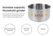 Load image into Gallery viewer, 400W Stainless Electric Grinder Baby Food Pulverizer Coffee Beans Mill Grinder  Fast Grinding Multifunction Smash Machine

