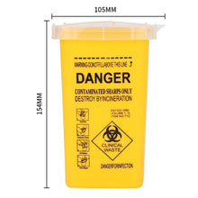 Load image into Gallery viewer, 1L Plastic Tattoo Medical Supplies Container Waste Box Disposable Needle Tips Recycling Buckets Collection Tattoos Accessories
