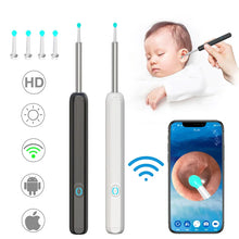 Load image into Gallery viewer, Wireless Intelligent Visual Ear Pick Cleaner 3.5mm Luminous Endoscope Portable Ear Cleaning Tool HD Otoscope Ear Picking Spoon
