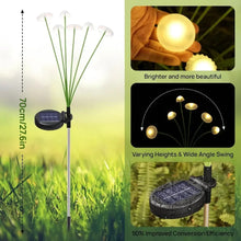Load image into Gallery viewer, 6LED Solar Jellyfish Mushroom Lights – LED Garden &amp; Lawn Solar Plug Lights
