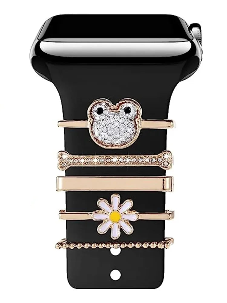 Decoration For Apple watch band 8 6 7 4 se 42mm Diamond Jewelry ring Accessories samsung/Huawei wristband 20/22mm watch strap