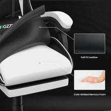 Load image into Gallery viewer, Gaming Chair with Footrest Gamer Chairs Ergonomic with Lumbar Cushion Headrest Gaming Chair Height Adjustable Computer Chair
