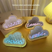 Load image into Gallery viewer, Tulip Cloud Handmade Night Light – Romantic Desktop Atmosphere Lamp
