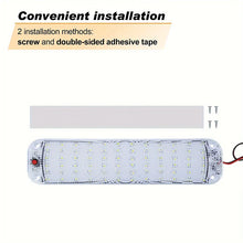 Load image into Gallery viewer, 12V-80V 72LED Interior Light Bar Strip Light With Switch LED Car Interior Lamp Lighting Camper  Bus Motorhome Boat Roof Light

