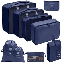 Load image into Gallery viewer, 7/8/9/10 Pcs Travel Organizer Packing Cubes – Lightweight Polyester Luggage Storage Bags for Clothes, Shoes, and Accessories
