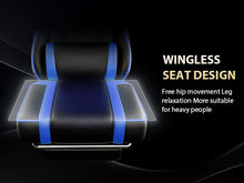 Load image into Gallery viewer, Gaming Chair with Footrest, PU Leather Video Game Chairs for Adults, Reclining Gamer Chair Office Desk Chair
