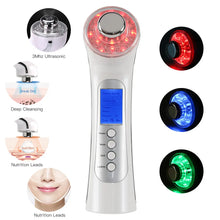 Load image into Gallery viewer, Ultrasonic Ion Facial Massager - Photon Rejuvenation &amp; EMS Microcurrent, Portable Vibration Skin Care Device for Home Use
