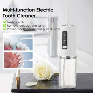 Tooth Cleaner Oral Irrigator Dental Scaler Cordless Teeth Flusher Dental 230ML Water Tank Storage Base Clean Tartar Rechargeable