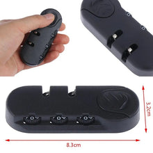 Load image into Gallery viewer, 3 Digit Combination Padlock Accessories For Bags Lock Luggage Suitcase Travel Bag Code Lock Black Combination Lock (No nails)
