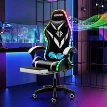 Load image into Gallery viewer, 135 Degrees Gaming Chair RGB Light Office Chair Bluetooth Speaker Gamer Computer Chair Ergonomic Swivel 2 Point Massage Recliner
