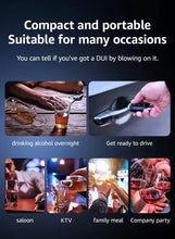 Load image into Gallery viewer, Alcotester Breath Alcohol Tester Breathalyzer Alcoholimetro Digital Detector for Home Display Drunk Driving Car Electronics
