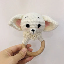 Load image into Gallery viewer, Baby Security Blanket Towel Feeding Bib Soft Towel Cotton Burping Cloth Infant Shower Gift Knitted Lovely Animal Rattle Sleep To
