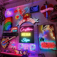 Load image into Gallery viewer, Neon sign custom Can Personalized RGB Neon Sign For Wedding Wall Decorations Birthday Bar Party Name Neon Signs Business Logo
