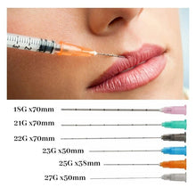 Load image into Gallery viewer, Manufacture High Tougthness Disposable Hypodermic Fill Needle 14G 21G 22G 25G 27G 30G Canula Micro Blunt Tip Cannula With Filter
