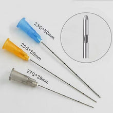 Load image into Gallery viewer, Medical Sterile Blunt Tip Cannula    22G 50mm Hyaluronic Acid Filler Disposable Kit Plain Ends Notched Endo Blunt-tip NeeNeedles
