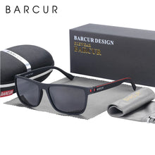 Load image into Gallery viewer, BARCUR Sports Polarized Sunglasses for Men Lightweight TR90 Square Fishing &amp; Travel Eyewear UV400 Protection Men Accessory
