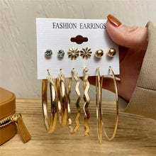 Load image into Gallery viewer, Gold Butterfly &amp; Heart Dangle Earrings Set – Acrylic Drop Jewelry for Women
