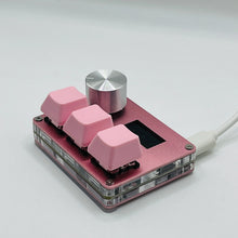 Load image into Gallery viewer, O3C SayoDevice OSU O3C Rapid Trigger Hall Switches Magnetic Pink Switches Keyboard With Knob Screen Copy Paste Shotcut
