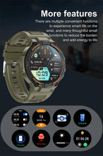 Load image into Gallery viewer, Smartwatch Military Men 360*360 HD Screen Flashlight Health Monitoring Waterproof Heart Rate BT Call Smart Watch For Android IOS
