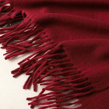 Load image into Gallery viewer, 62-Color Winter Cashmere Scarf – Warm Tassel Pashmina Wrap for Women
