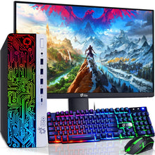 Load image into Gallery viewer, HP ProDesk 600 G3 Business Desktop Intel 3.60GHz with 19 Inch RGB LED and Mouse Keyboard
