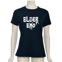 Load image into Gallery viewer, Glow in the Dark Elder Emo Black Tee Shirt
