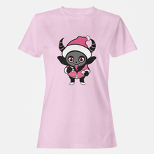 Load image into Gallery viewer, Holiday Krampus Cutie Pink Tee Shirt
