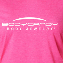 Load image into Gallery viewer, Body Candy Logo Pink Frost Tapered Long Sleeve Hoodie
