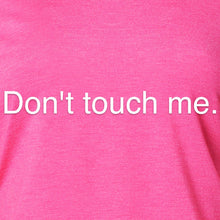 Load image into Gallery viewer, Don't Touch Me Black Tapered Long Sleeve Hoodie

