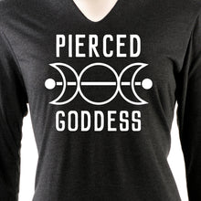 Load image into Gallery viewer, Pierced Goddess Tapered Long Sleeve Hoodie
