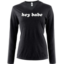 Load image into Gallery viewer, Hey Babe Tapered Long Sleeve Hoodie

