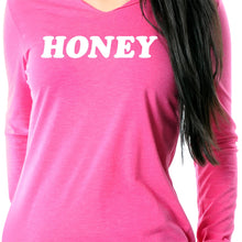 Load image into Gallery viewer, Honey Black Long Sleeve Hoodie
