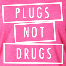 Load image into Gallery viewer, Plugs Not Drugs  Tapered Long Sleeve Hoodie
