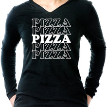 Load image into Gallery viewer, Pizza Pizza Pizza Pizza Pizza Tapered Long Sleeve Hoodie
