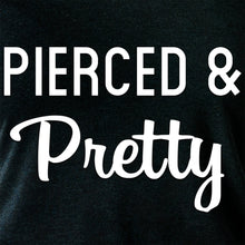 Load image into Gallery viewer, Pierced &amp; Pretty Black Tapered Long Sleeve Hoodie
