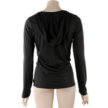 Load image into Gallery viewer, Halloween Glow in the Dark Ghost Boobies Tee Tapered Long Sleeve Hoodie
