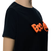 Load image into Gallery viewer, Pumpkin Boo Orange Puff Halloween Tee Shirt
