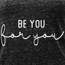 Load image into Gallery viewer, Be You, For You Black Gray Cosmic Twist Back Tank Top

