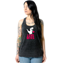 Load image into Gallery viewer, Love Bites Black Gray Cosmic Twist Back Tank Top
