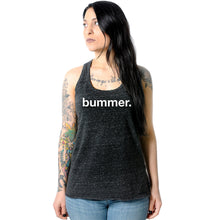 Load image into Gallery viewer, Bummer Black Gray Cosmic Twist Back Tank Top
