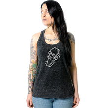 Load image into Gallery viewer, Modified Till I Die Black Gray Cosmic Twist Back Tank Top
