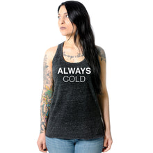 Load image into Gallery viewer, Always Cold Black Gray Cosmic Twist Back Tank Top
