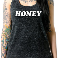 Load image into Gallery viewer, Honey Black Gray Cosmic Twist Back Tank Top
