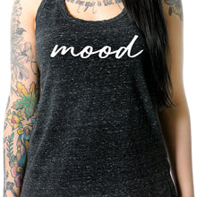 Load image into Gallery viewer, Mood Black Gray Cosmic Twist Back Tank Top
