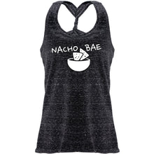 Load image into Gallery viewer, Nacho Bae Black Gray Cosmic Twist Back Tank Top
