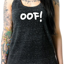 Load image into Gallery viewer, oof! Black Gray Cosmic Twist Back Tank Top
