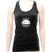 Load image into Gallery viewer, Let's Taco 'bout My Piercings Cosmic Twist Back Tank Top
