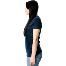 Load image into Gallery viewer, Be You, For You Black Tapered V-Neck Tee Shirt
